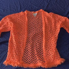 D-signed Disney Swim Cover Up, Girls Size Small 7/8 , Color Neon Orange