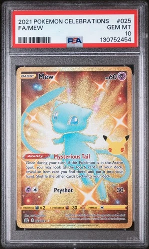 Mew 025 PSA 10 Celebrations Pokemon Pokemon Card Game