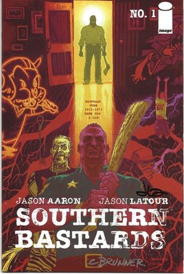 SOUTHERN BASTARDS # 1  VF+/NM-  SIGNED BRUNNER & LATOUR COA HEROES CON VARIANT