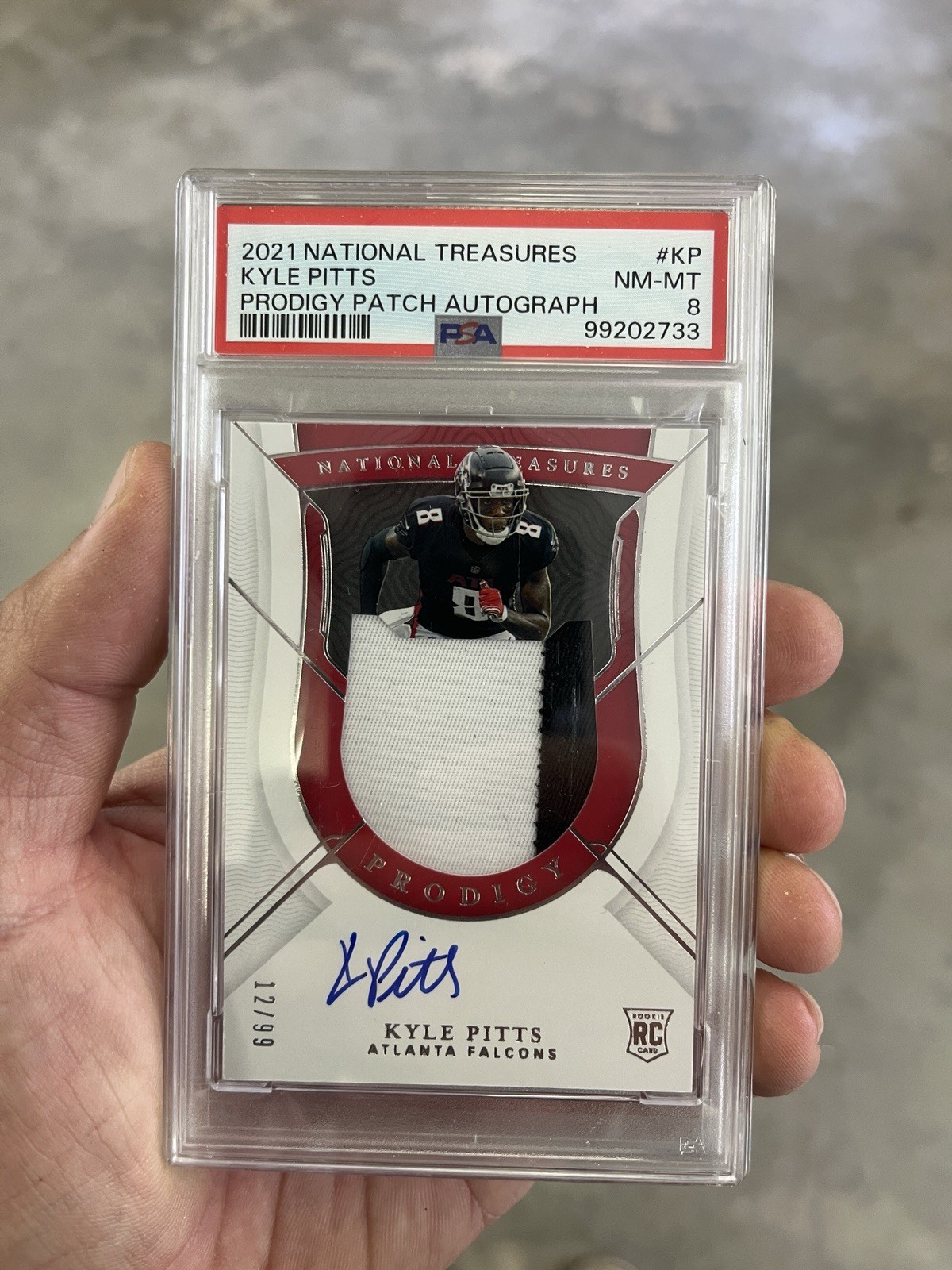 🔥🔥2021 National Treasures - Prodigy Patch Auto Kyle Pitts /99  🔥🔥