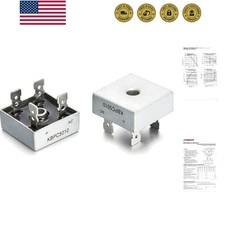 Pack of 2 Pieces Bridge Rectifier Diode 50A 1000V KBPC Single Phase, Full Wav...