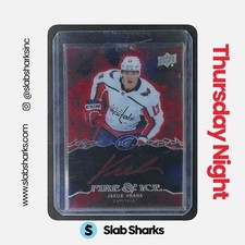 2019 UPPER DECK ICE #FI-JV JAKUB VRANA FIRE & ICE AUTO