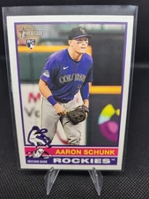 2025 Topps Heritage #90 Aaron Schunk (RC) Rockies