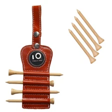 Genuine Leather Golf Tee Holder | Durable, Abrasion-Resistant, Lightweight, Por_