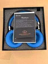 Cowin E7 Active Noise Cancelling Bluetooth Over-Ear Headphones Blue w/ Hard Case