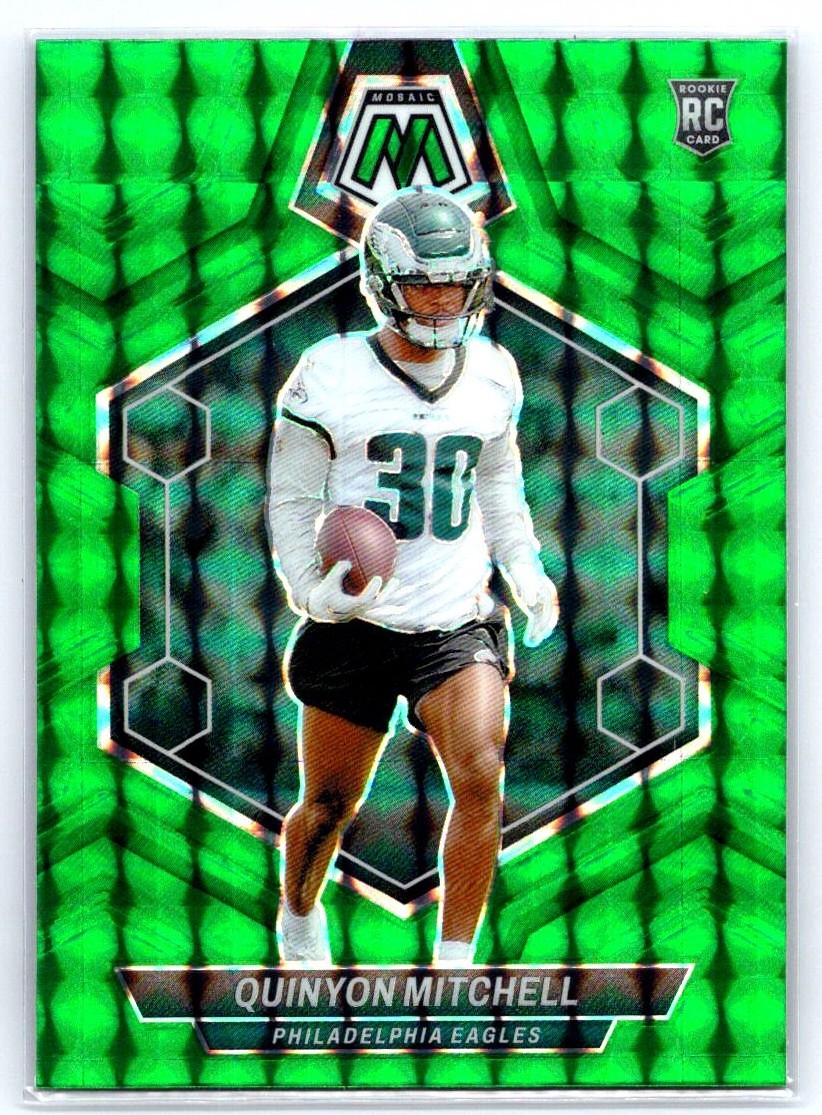 2024 Panini Mosaic #322 Quinyon Mitchell Mosaic Green