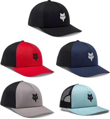Fox Racing Fox Head Trucker Snapback Hat - Baseball Cap Lid Casual Moto MX