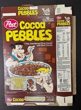 Scatola cereali vintage anni 90 post ciottoli di cacao quasi nuova-MT prod flat Flintstones