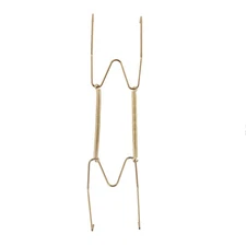 Metal 8.3 to 10" Spring Plate Hangers Wall Rack Hook Stand Display Gold Tone