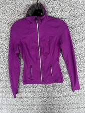 Lululemon Run Inspire Jacket Women  s 4 Purple Full Zip Thumbholes
