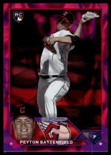 2023 Topps Chrome Update PEYTON BATTENFIELD MAGENTA PURPLE LAVA REFRACTOR /299
