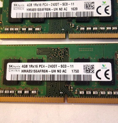 SK hynix 4gb 1rx16 PC4 2400T Laptop Memory SO DIMM RAM 3 sticks | eBay