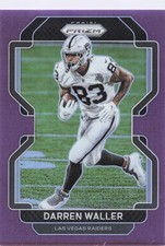 Darren Waller 2021 Panini Prizm #178 Purple #/125