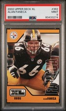 2002 Upper Deck XL #362 ALAN FANECA Rookie RC PSA 9 MINT HOF Registry