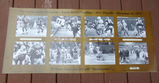 🔥 Original Immaculate Reception Autograph Poster JACK TATUM FRENCHY FUQUA COA