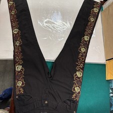 John Richmond Archival Y2K Low Rise Skinny Jeans Made Italy Gold Embroidery