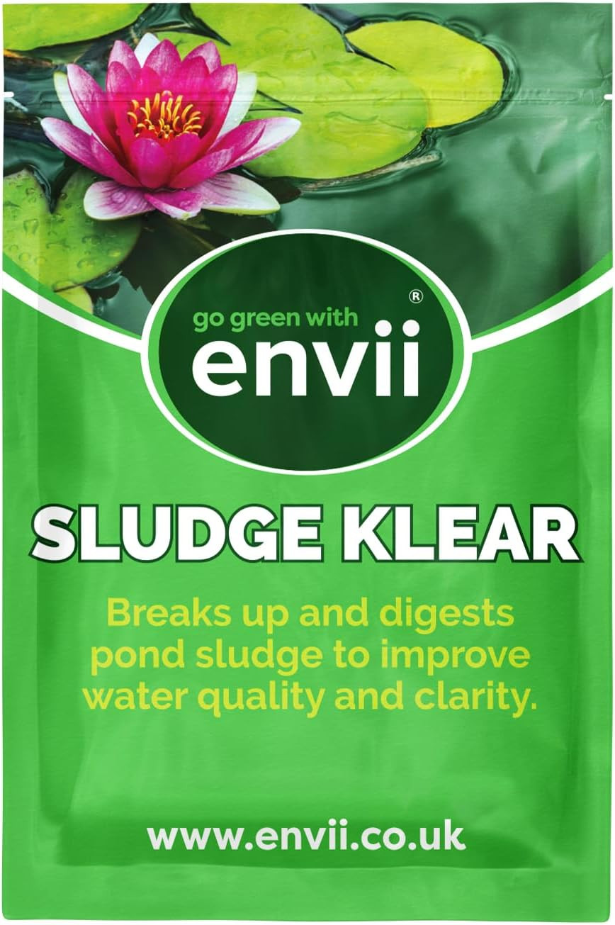 Sludge Klear Pond Sludge Remover, Natural Bacteria Sludge Buster Digests & Contr