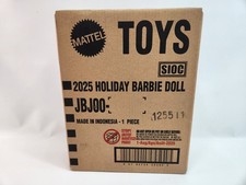 Barbie JBJ00 Holiday Barbie Doll 2025 Blonde Mattel Gold Gown Brand New
