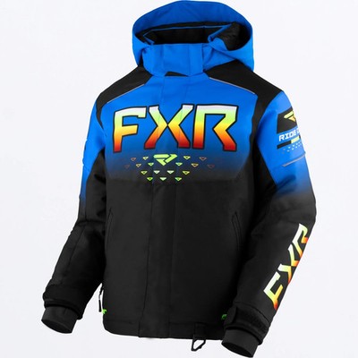 FXR Youth Helium Jacket Black/Blue/Inferno - 16