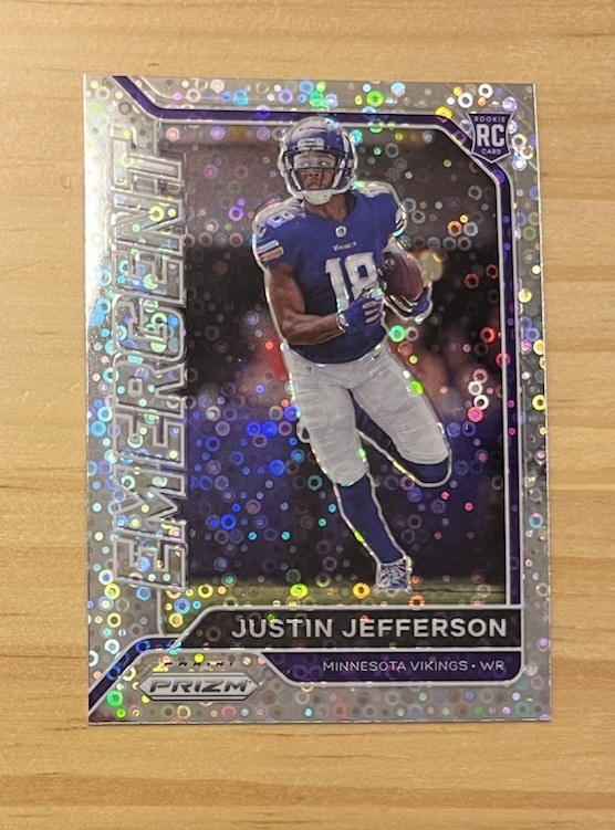 2020 Panini Prizm - Emergent Justin Jefferson #10 No Huddle Prizm (RC) NFL NM