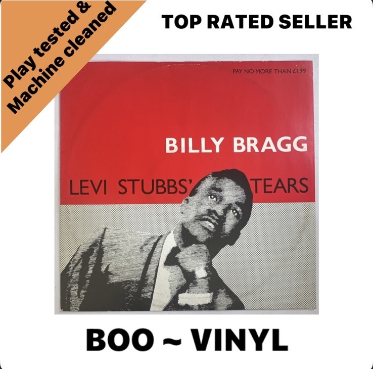 Billy Bragg - Levi Stubbs' Tears - 12"" Vinyl Maxi-Single Record - VG+ / VG+ Con
