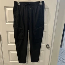 EUC UniPro Trek Black Quick Dry Lightweight Sweatpants Joggers Sz L  (L9)