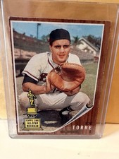 Topps 1962 Joe Torre Rookie #218 Milwaukee Braves MLB Baseball Card. rookie card picture