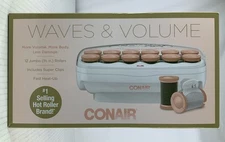 Conair Waves and Volume 12 - 1 1/2 inch jumbo rollers Pink Super Clips Included