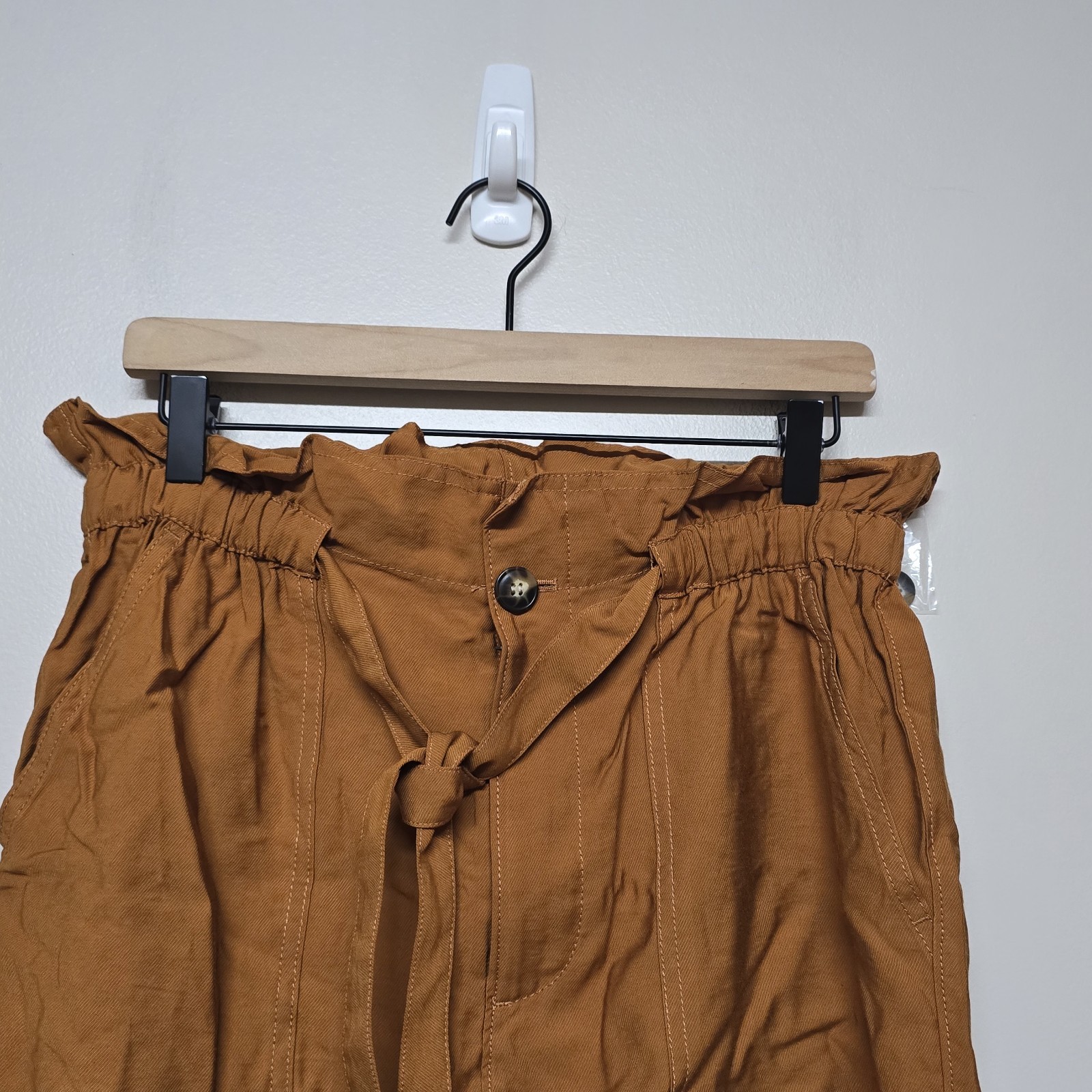 Madewell Pants Dunaway Paperbag Ankle Tie Waist Belted High Rise Burnt Orange M