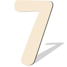 17 Inch Large Thick Wooden Numbers - Big Wooden Number 7 for Wall Decor, Pain...