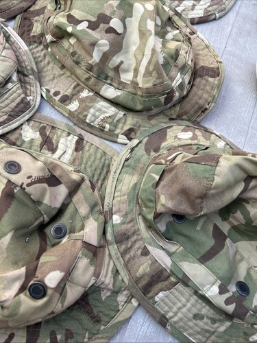 British Army Joblot Of MTP Issued Boonie Tropical Combat Hats X 16 Mixed Sizes - Picture 8 of 20