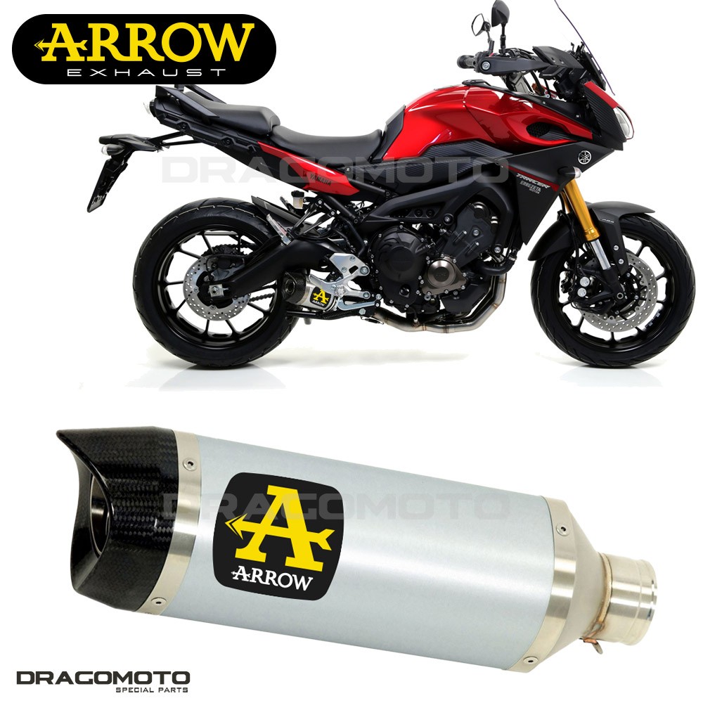 Silencieux Arrow Thunder en aluminium pour moto Yamaha Tracer 900 de 2019 et 2020