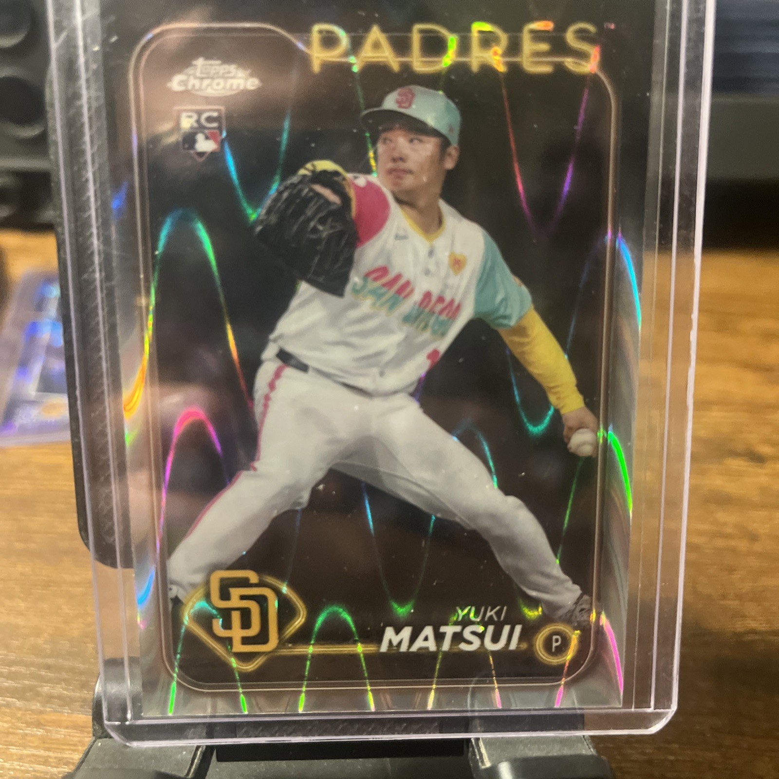2024 Topps Chrome - Yuki Matsui #116 RayWave Refractor (RC)