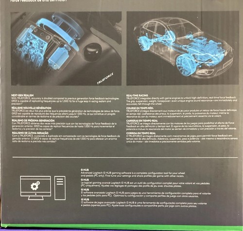 Logitech G923 Racing Wheel for Microsoft Xbox Series X/S - Black NEW - Picture 3 of 3