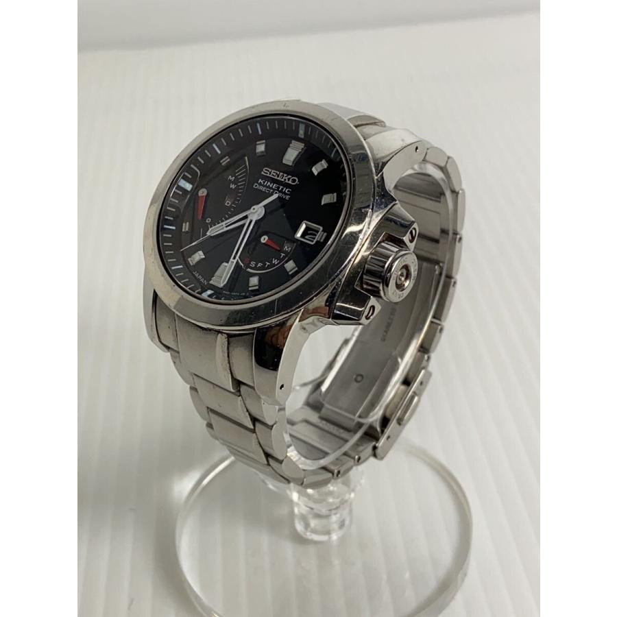 SEIKO 5D44-0AB0 Black Case Size 4 ×4cm Wrist Size 17.5cm Used