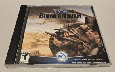 #ad #ad Medal of Honor Allied Assault Breakthrough Expansion Pack for PC 2003 FREE SHIP $11.00