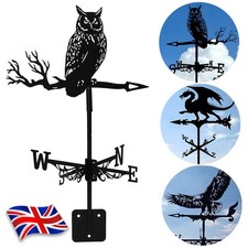 Garden Weather Vane Stainless Steel Weather Vane Rust Proof Retro For Outdoor UK