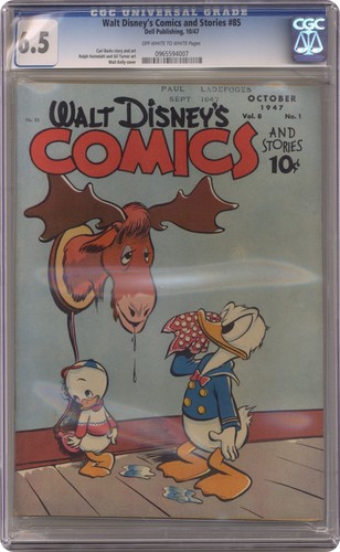 Walt Disneys Comics und Geschichten #85 CGC 6.5 1947 0365594007