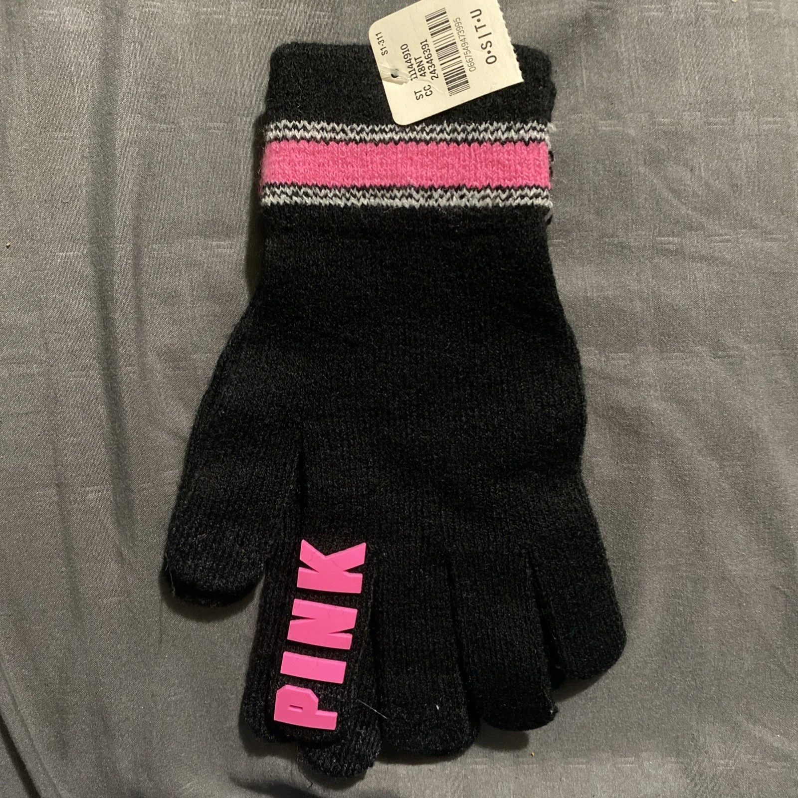 Victoria Secret Pink Snow Gloves NWT Touch Screen Friendly, One Size
