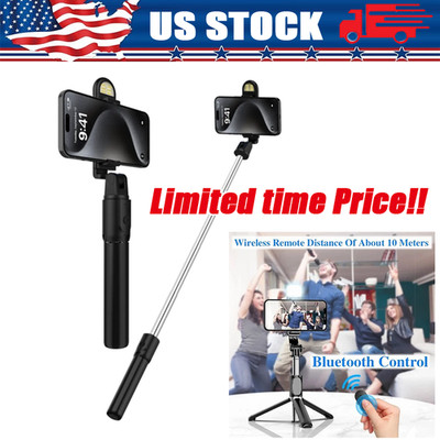 US Selfie Stick Tripod Remote Desktop Stand Phone Holder For iPhone Samsung LOT