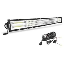 LED Light Bar Quad-Row 768W Curved w/Wiring Harness  30 Inch Quad-Row Curved