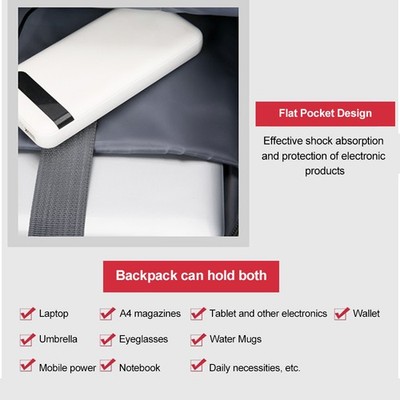 15.6-Inch Laptop Computer And Tablet Backpack Large Capacity Multi-Pocket VBOS