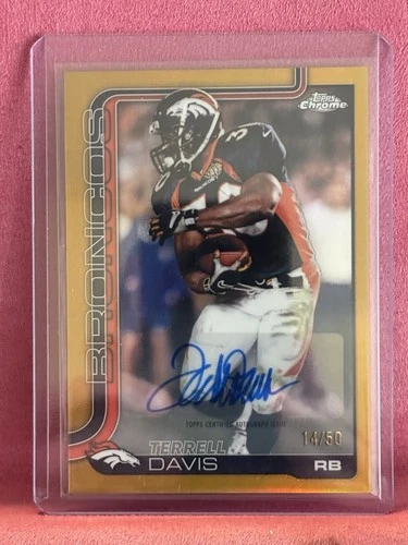 2025 Topps Chrome Terrell Davis Gold Refractor (RAW)