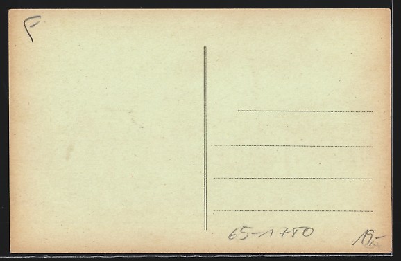 Old postcard Lome, view from La Gare 