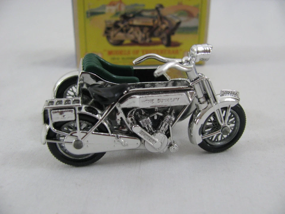 Lesney Matchbox Y-8 Models of Yesteryear 1914 Sunbeam Motocycle w/ Side Car New! - Image 2 of 4