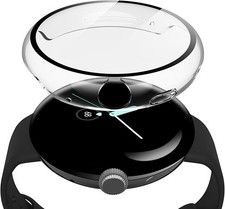 2 Pack Hard PC Case with Screen Protector for Pixel Watch 2 41mm High Sensitivit