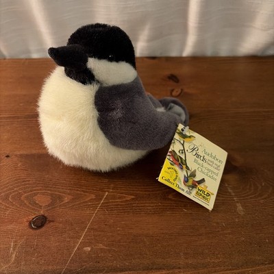 Audubon Black-Capped Chickadee Plush Wild Republic Plush Bird 5  No Sound