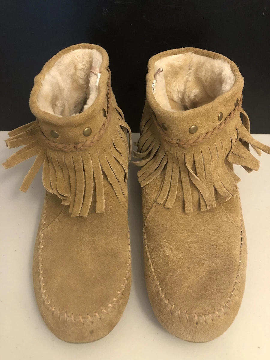 Lucky brand 2024 fringe moccasins