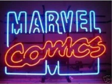 Marvel Comics Man Cave 20"x16" Neon Sign Light Lamp Beer Artwork Wall Decor