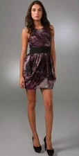 ALICE + OLIVIA Marie Tulip Bow Belt Dress Size 6 NWT $495